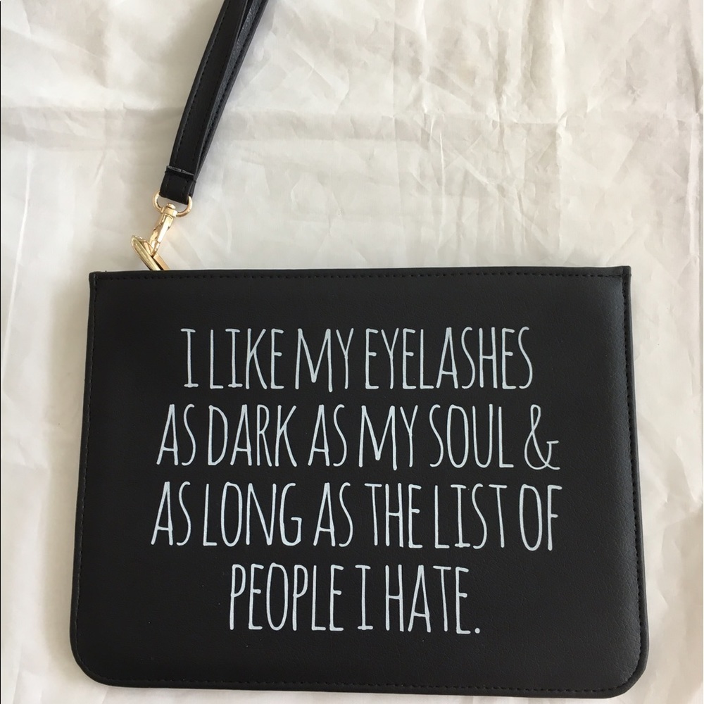 HATER cosmetic pouch.